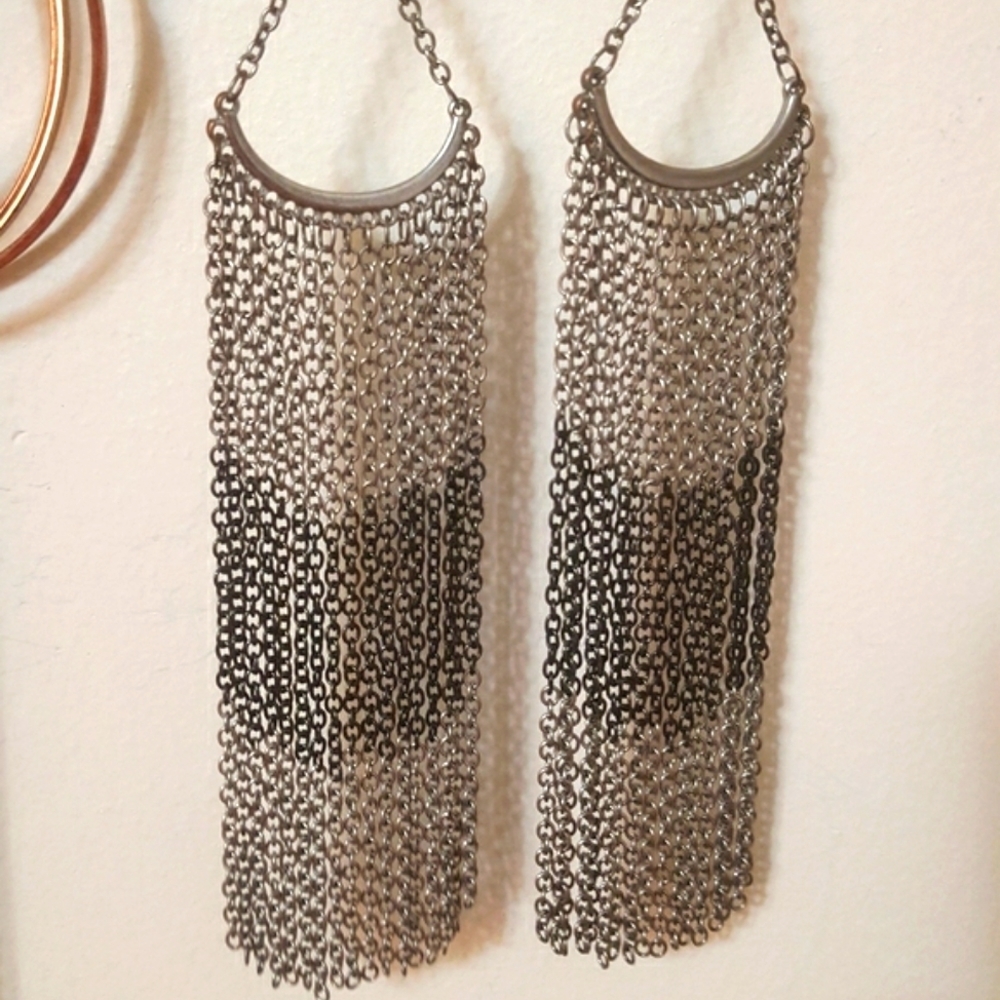 Urban Outfitters Metal Chain Earrings